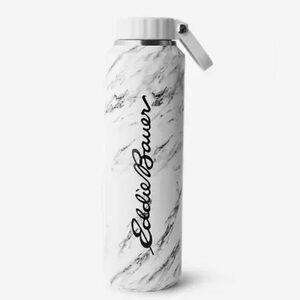 Eddie Bauer 24 oz. Double-Wall Insulated Metal Bottle in Marble Print
